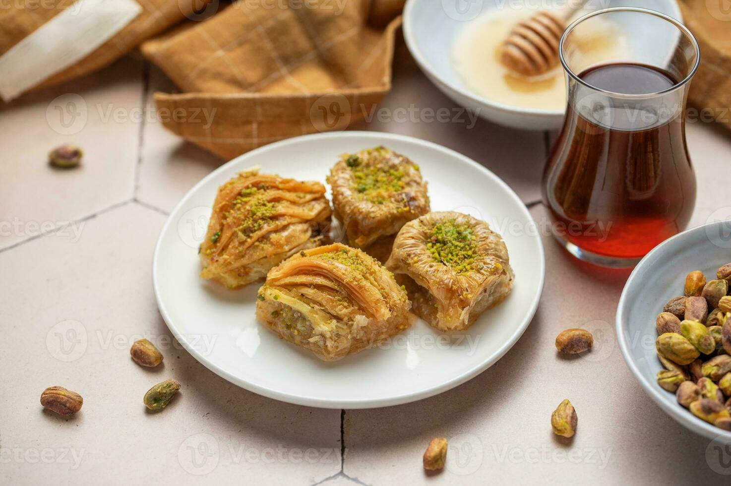 Turco tradizionale baklava foto