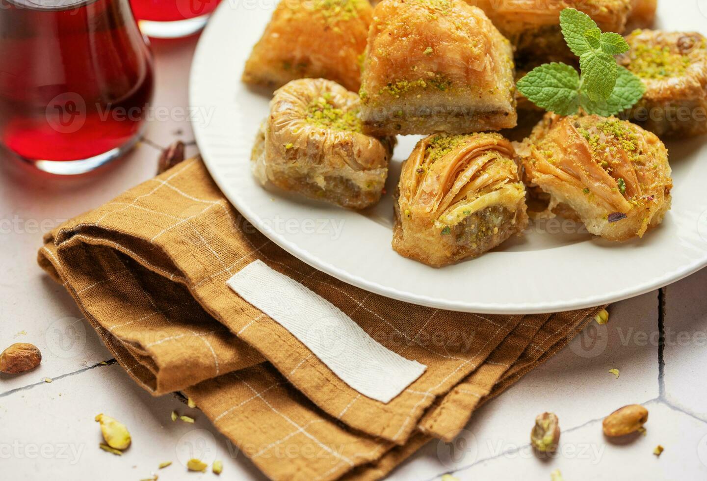 Turco tradizionale baklava foto