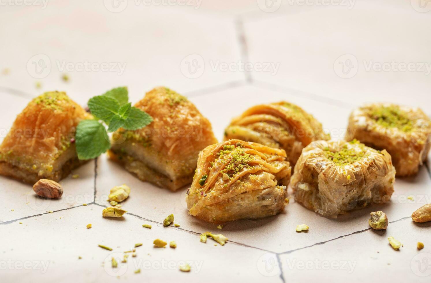 Turco tradizionale baklava foto