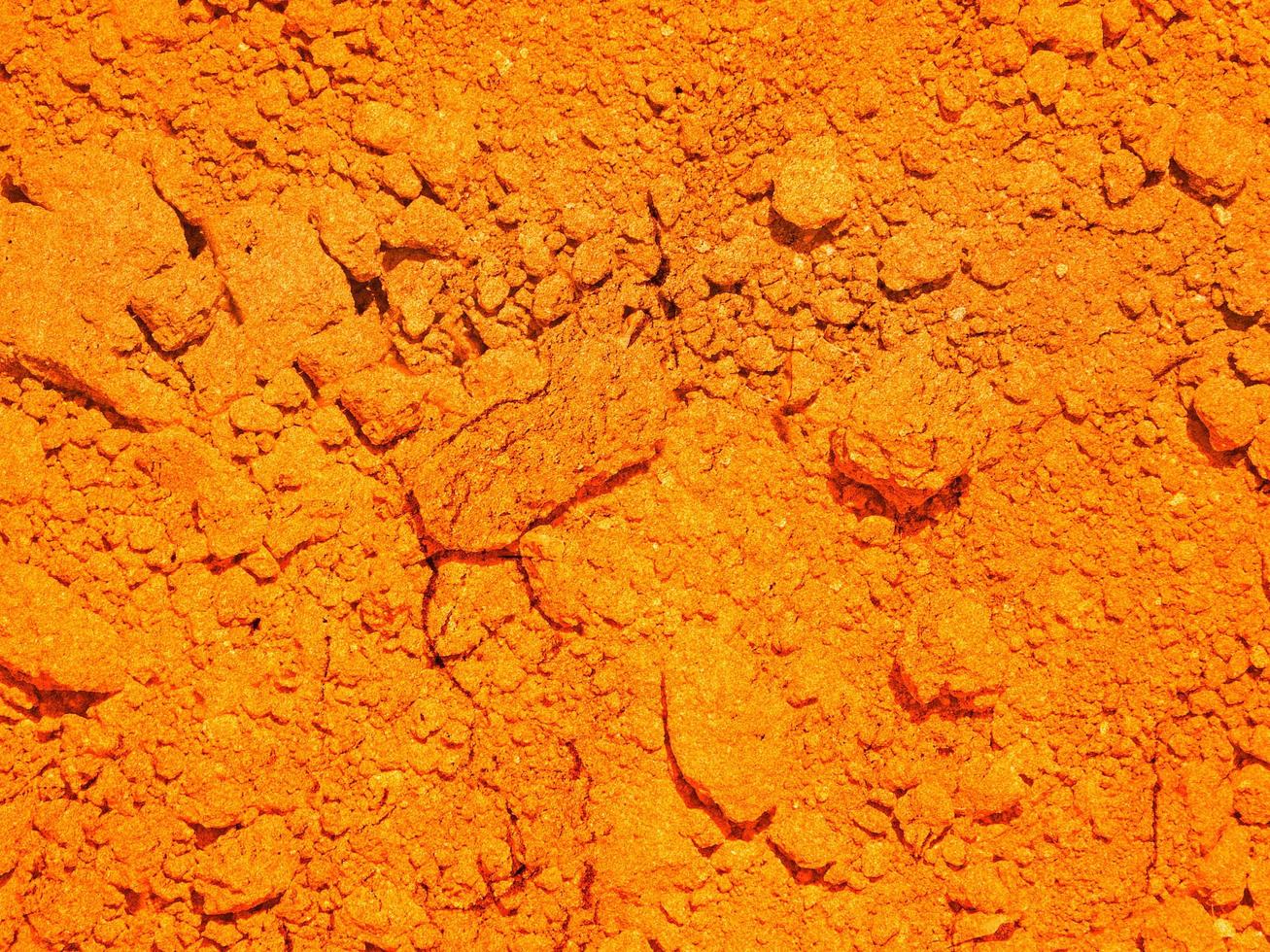 trama di terra arancione foto