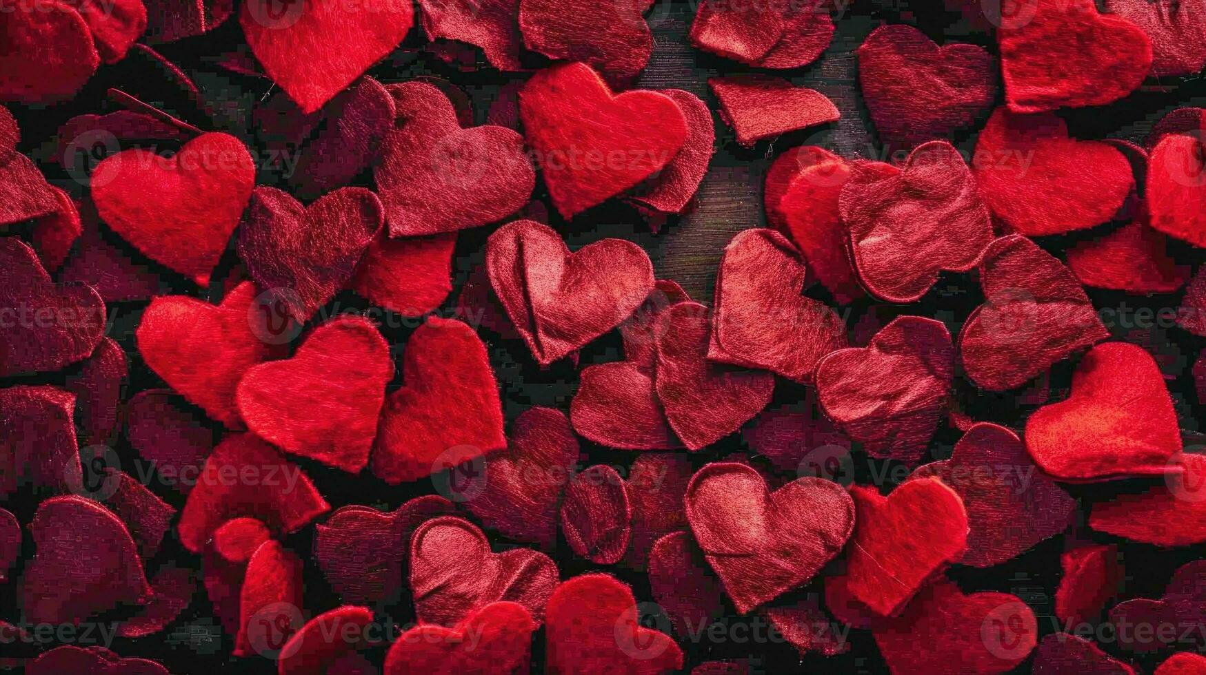 ai generato rosso cuori simboleggiante amore e San Valentino giorno foto