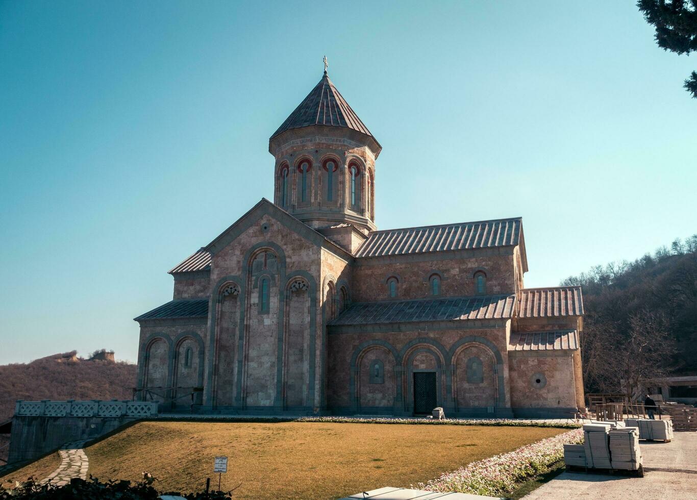 bodbe monastero. alazany valle. kakheti.georgia foto