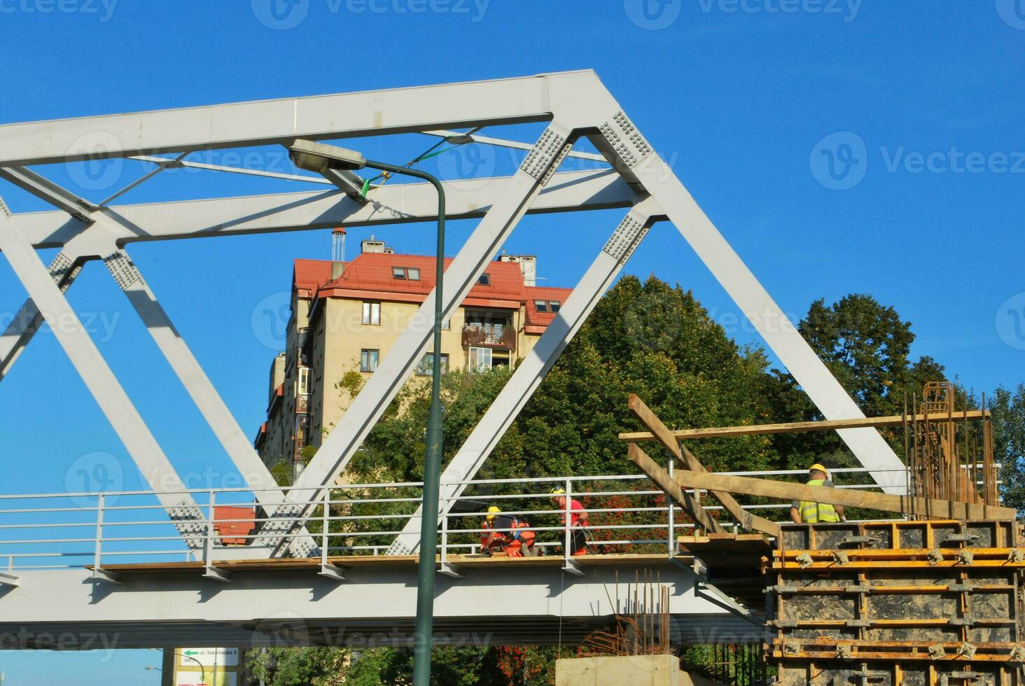 viadotto sotto costruzione foto