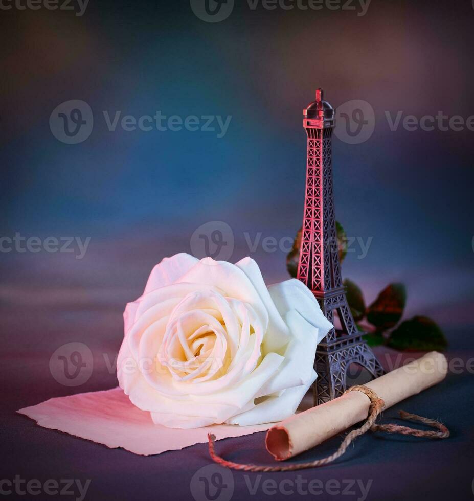 amore lettera nel Parigi foto