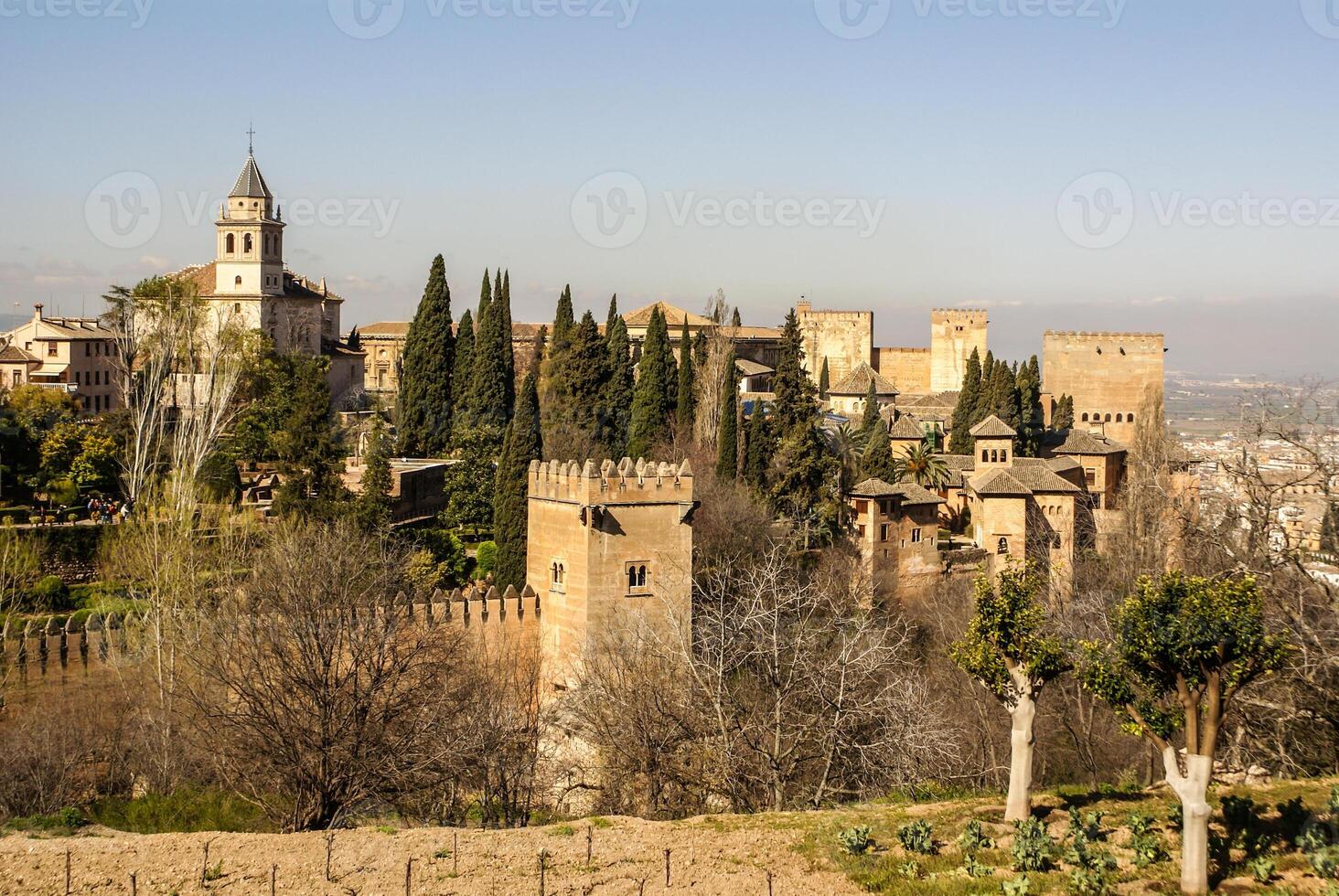 Visualizza di il famoso alhambra, granada, Spagna. foto