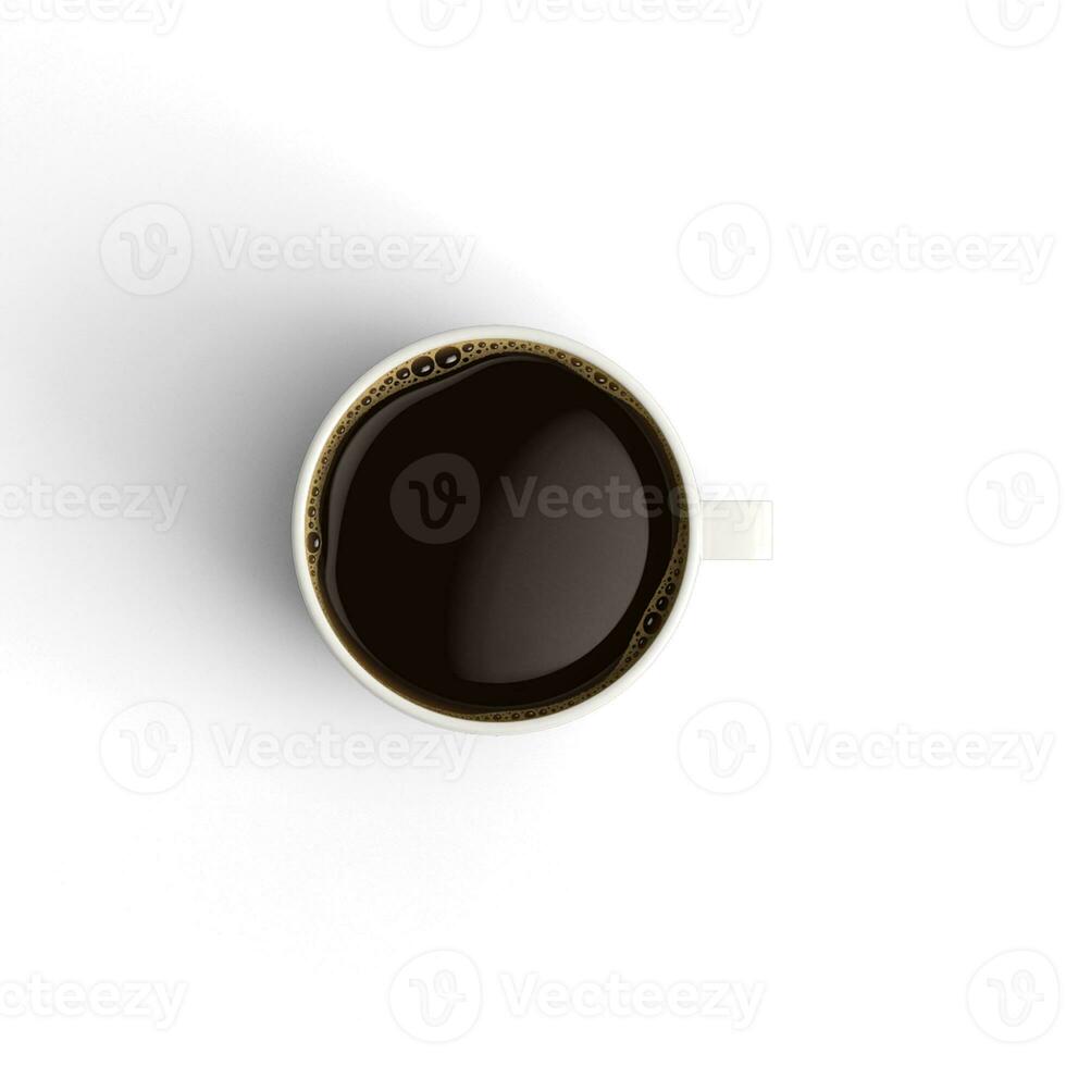 caffè tazza solo pieno di caffè isolato su bianca sfondo foto