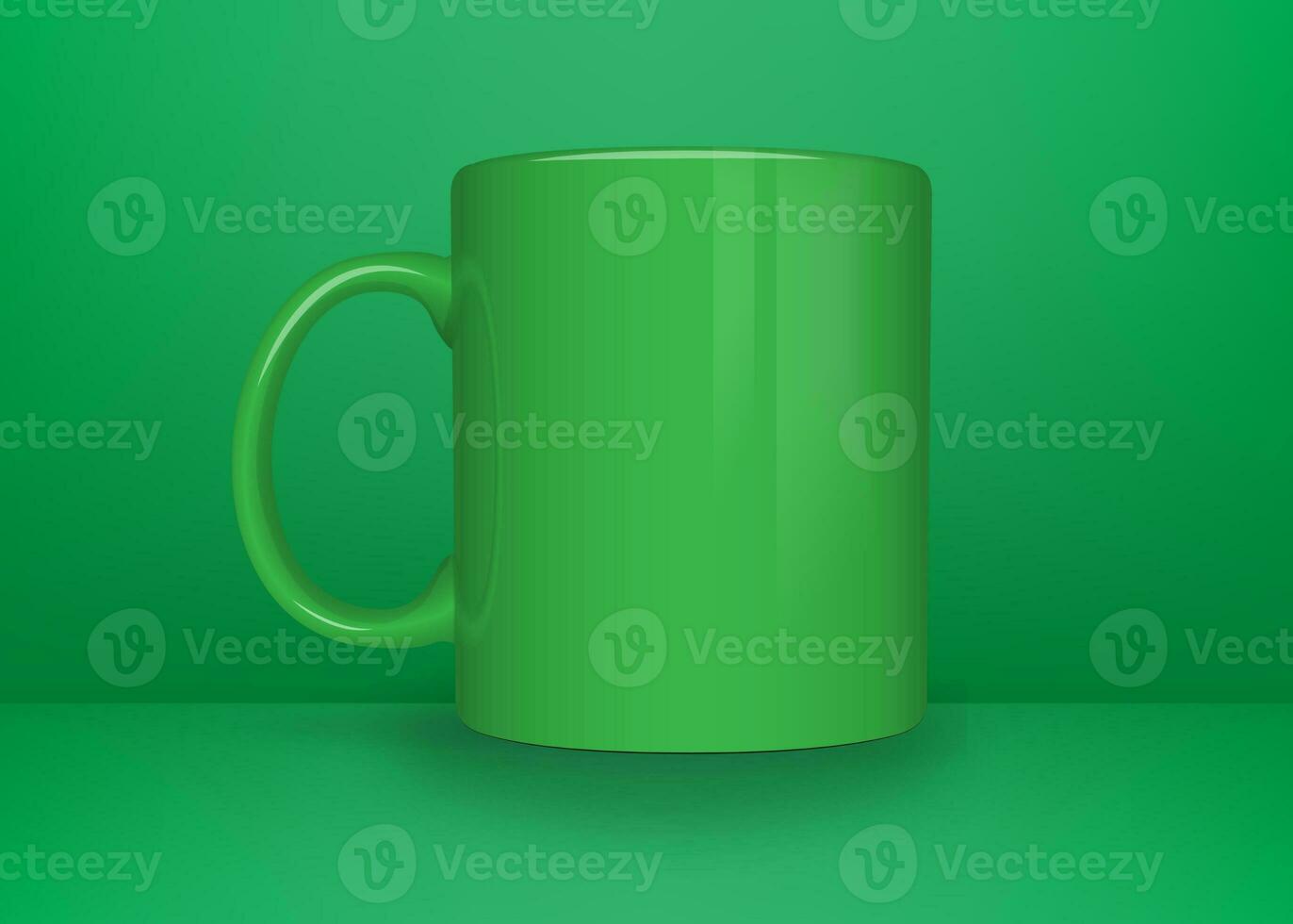 pianura tè tazza modello su colore sfondo foto