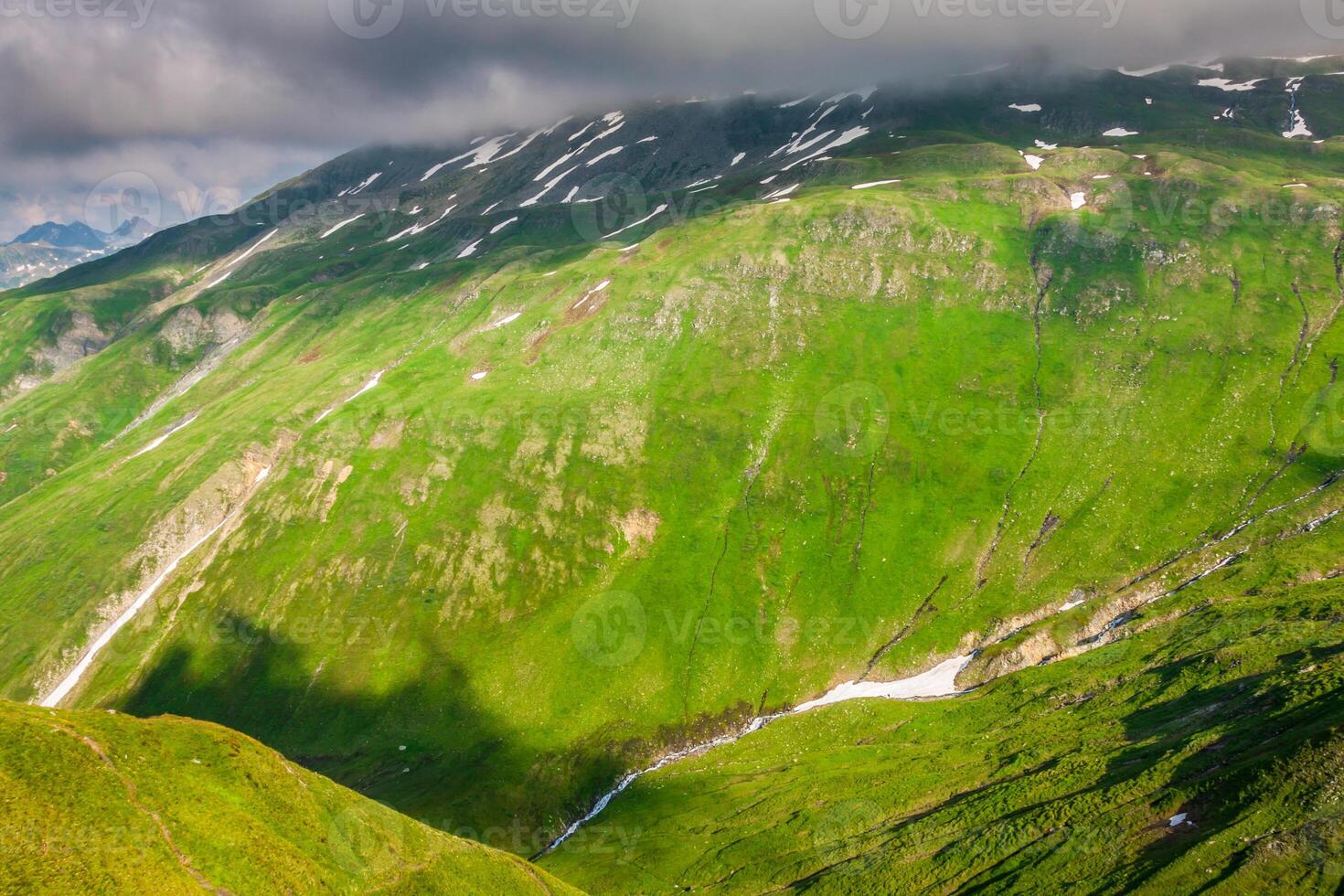 estate montagna paesaggio in giro gletsch, Svizzera foto
