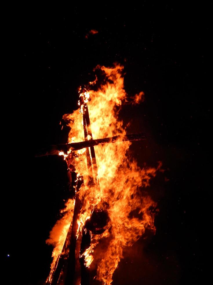 primo piano di struttura del grande fuoco foto