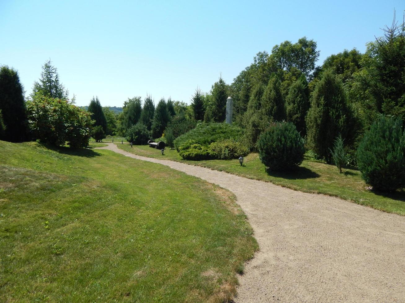 design del giardino di arte del paesaggio del parco foto