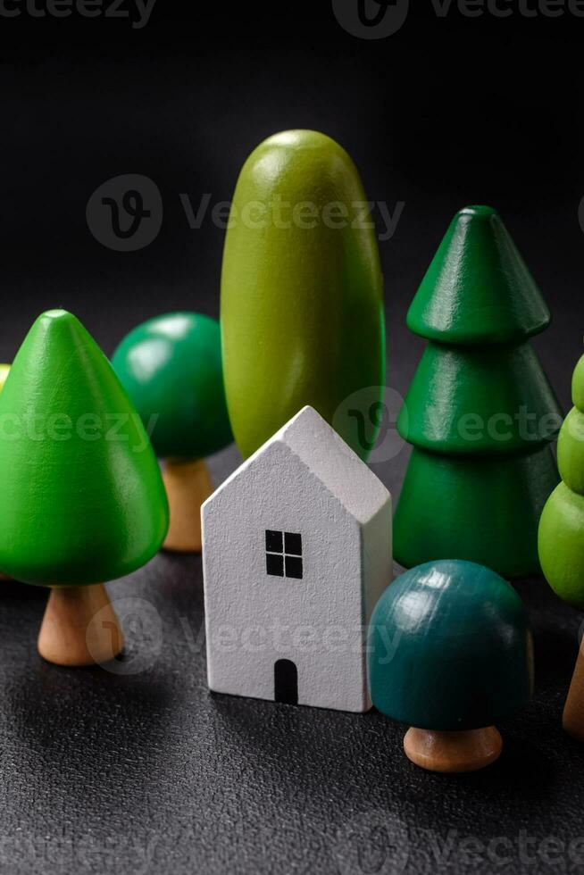 un' piccolo di legno Casa come un idea per investire nel il tuo proprio casa foto