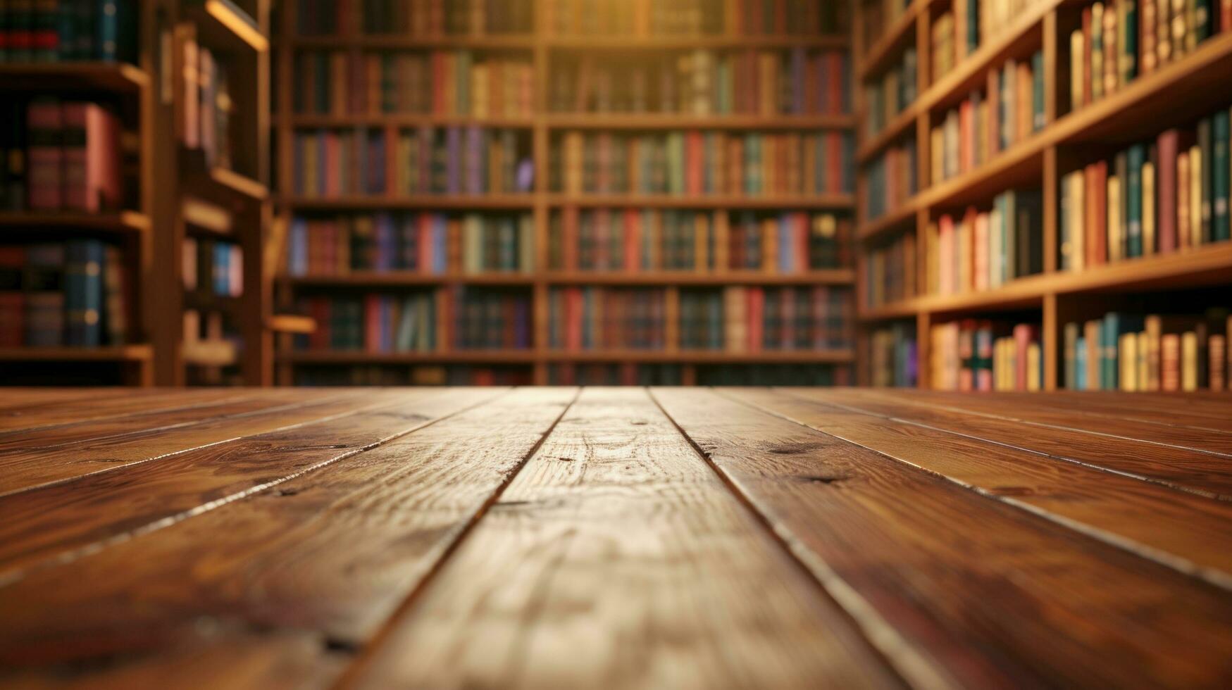 ai generato biblioteca pubblicità sfondo con copia spazio foto