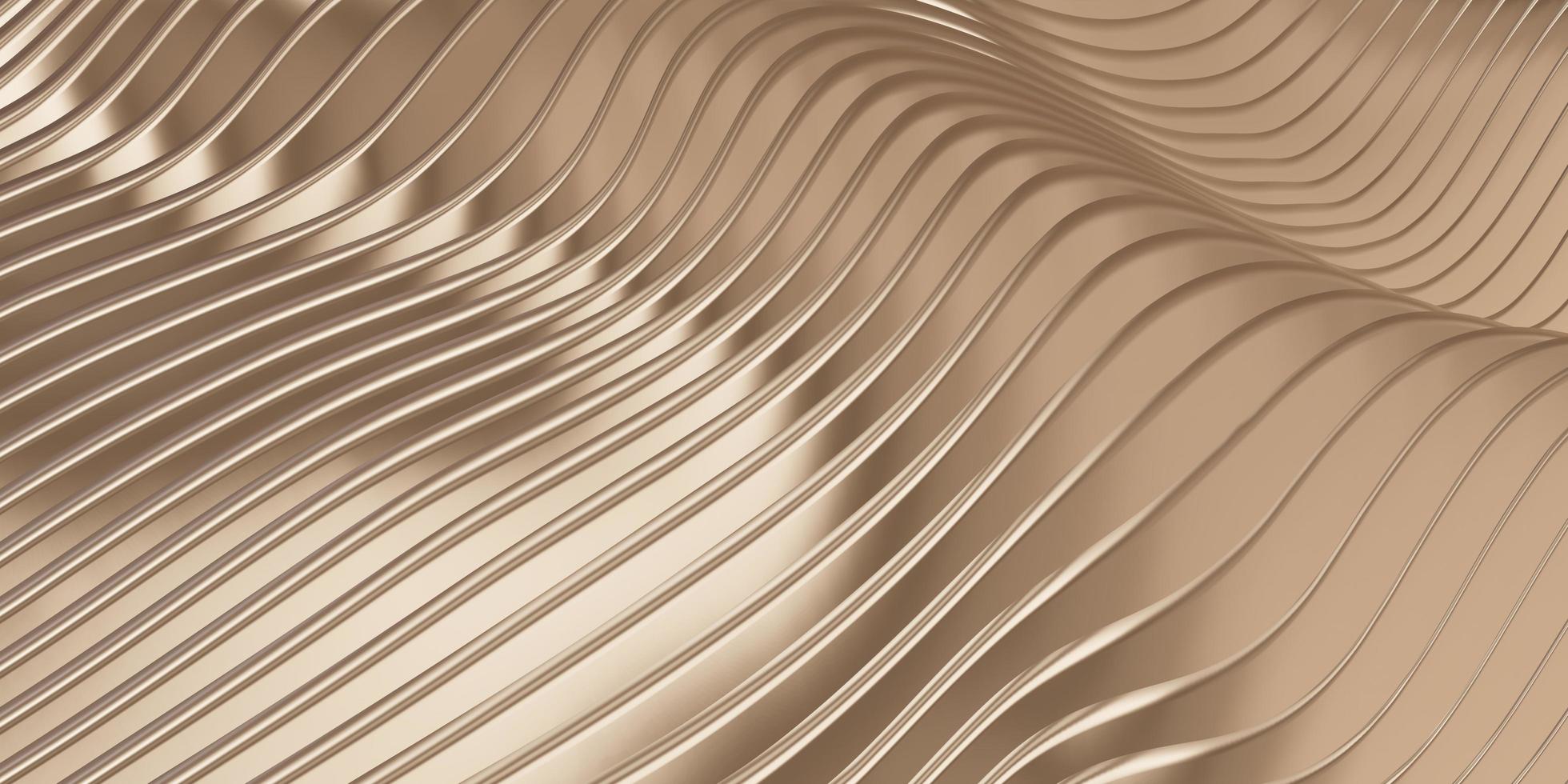 linea parallela onda sfondo onde di plastica ondeggiante foglio di gomma illustrazione 3d foto