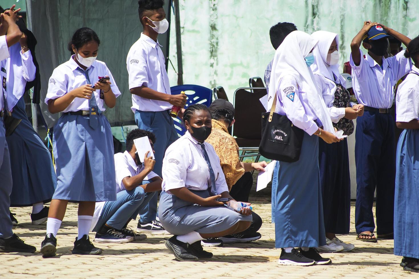 Sorong, Papua Occidentale, Indonesia, 4 ottobre 2021. Visita di Stato del Presidente dell'Indonesia, Joko Widodo. foto