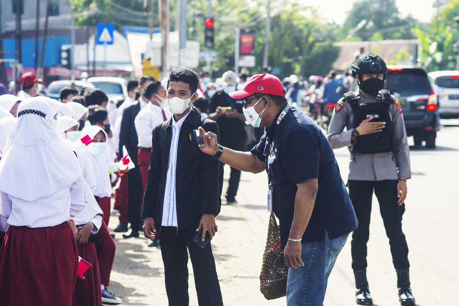 Sorong, Papua Occidentale, Indonesia, 4 ottobre 2021. Visita di Stato del Presidente dell'Indonesia, Joko Widodo. foto