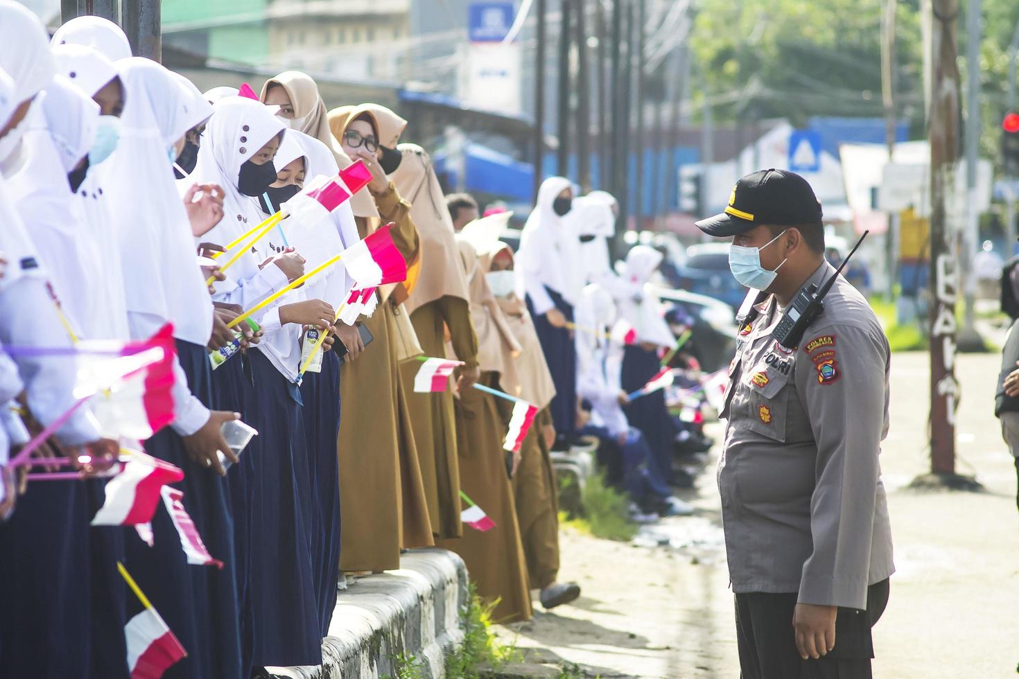 Sorong, Papua Occidentale, Indonesia, 4 ottobre 2021. Visita di Stato del Presidente dell'Indonesia, Joko Widodo. foto