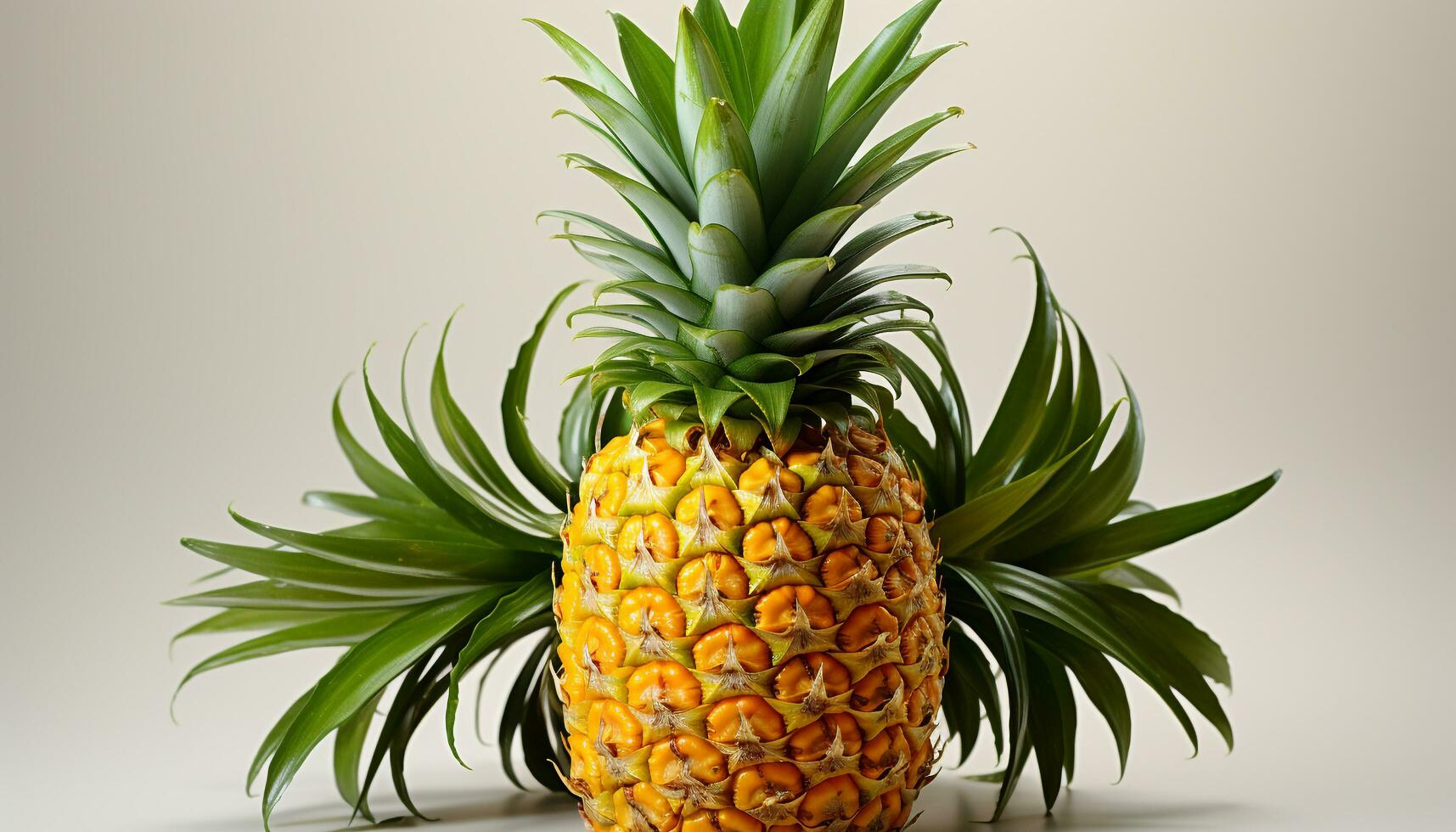 ai generato fresco, maturo ananas un' tropicale, sano, succoso estate diletto generato di ai foto