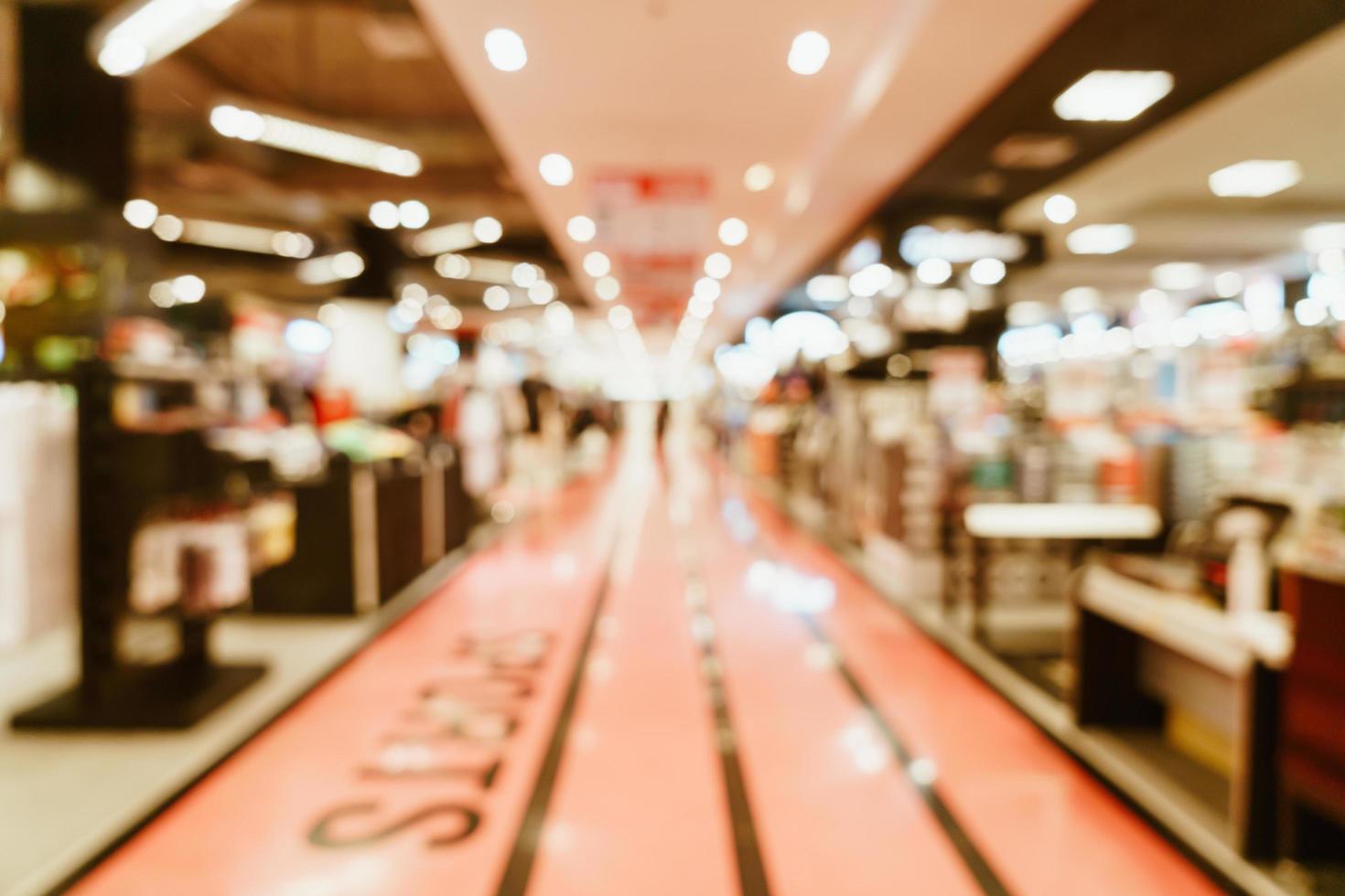 negozio di sfocatura astratta e negozio al dettaglio nel centro commerciale per lo sfondo foto