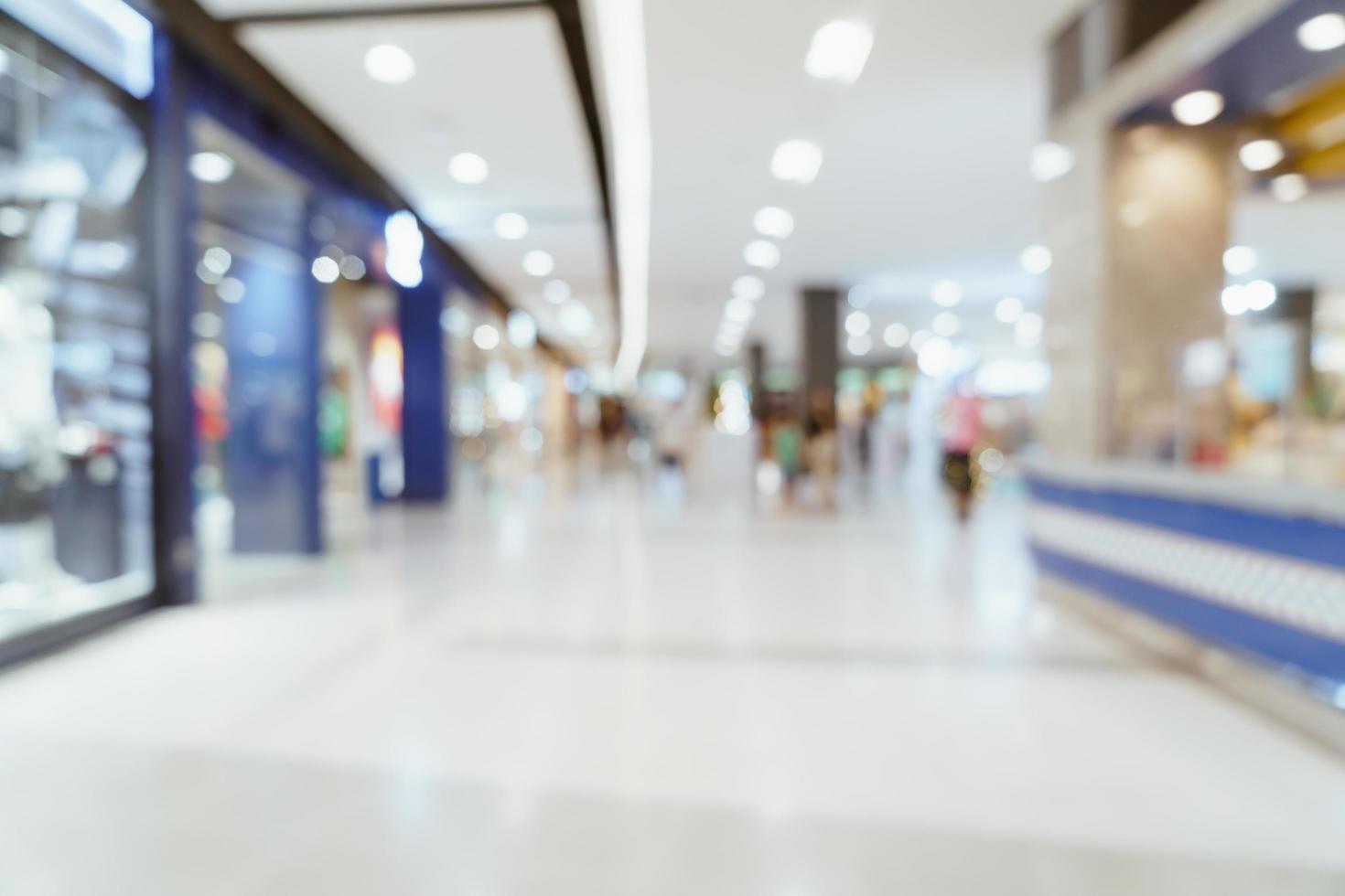 sfocatura astratta centro commerciale di lusso e negozio al dettaglio per lo sfondo foto