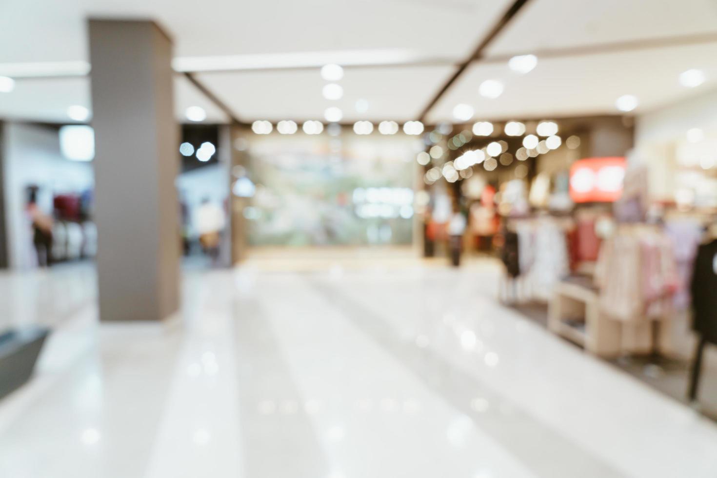 sfocatura astratta centro commerciale di lusso e negozio al dettaglio per lo sfondo foto