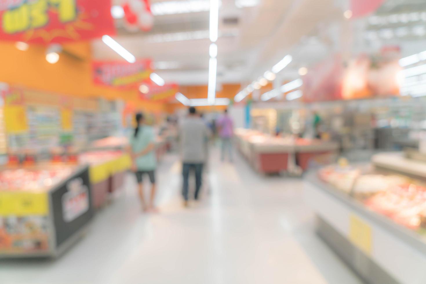 centro commerciale sfocato astratto e interno del negozio al dettaglio foto