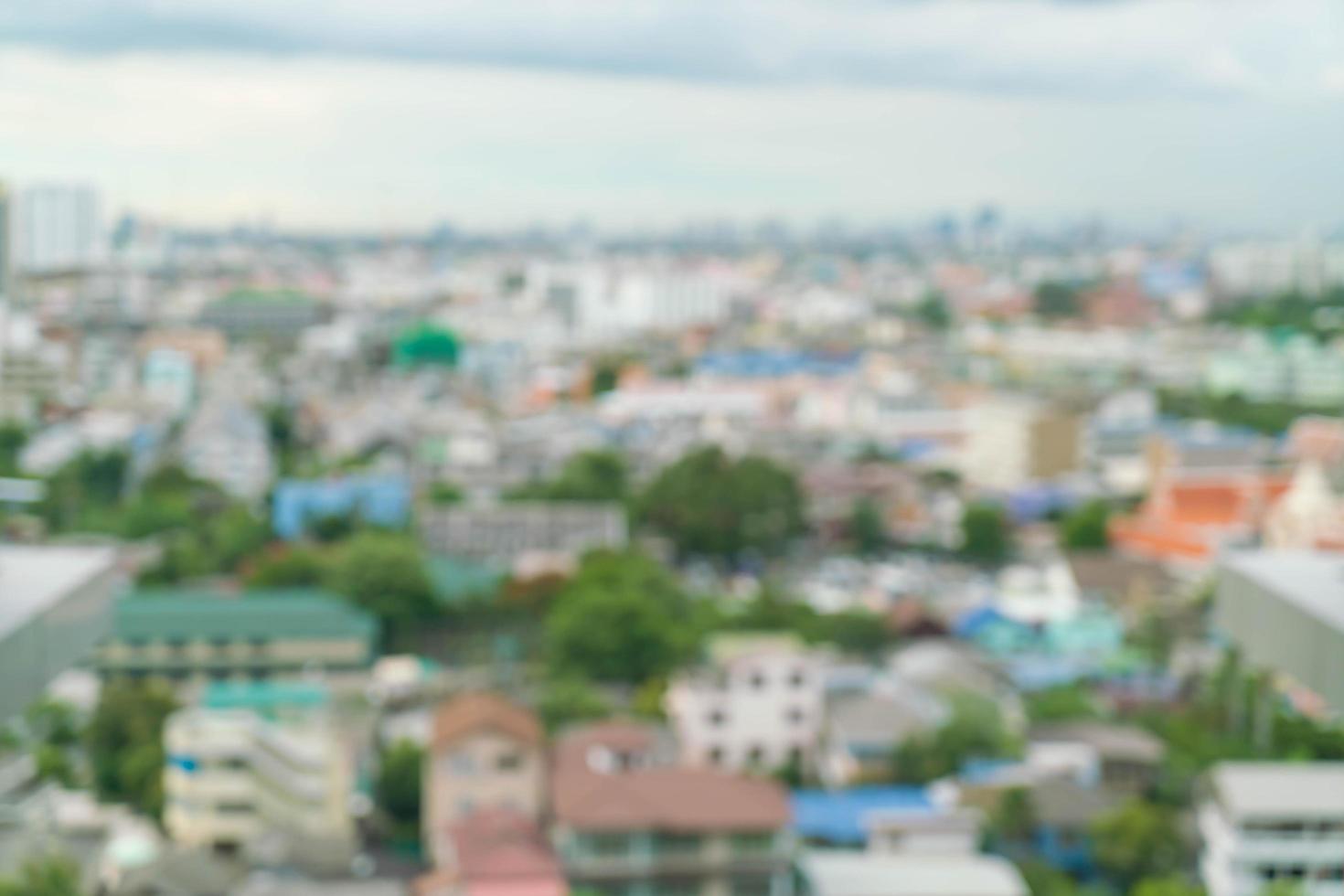 sfocatura astratta città di bangkok per lo sfondo foto