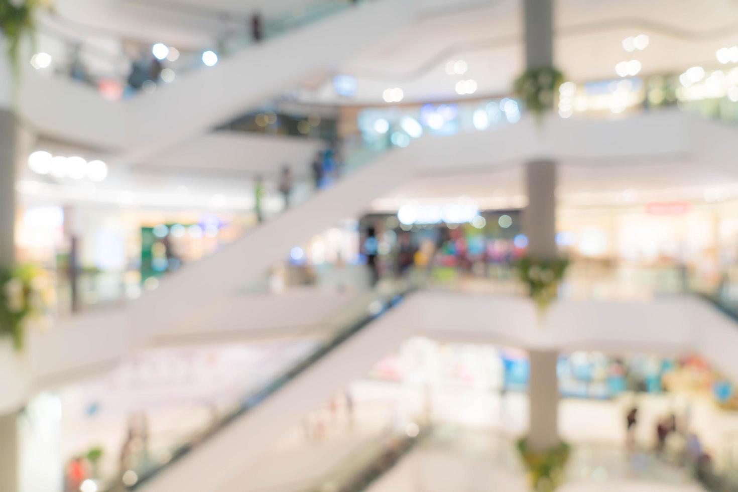 sfocatura astratta bellissimo centro commerciale di lusso foto