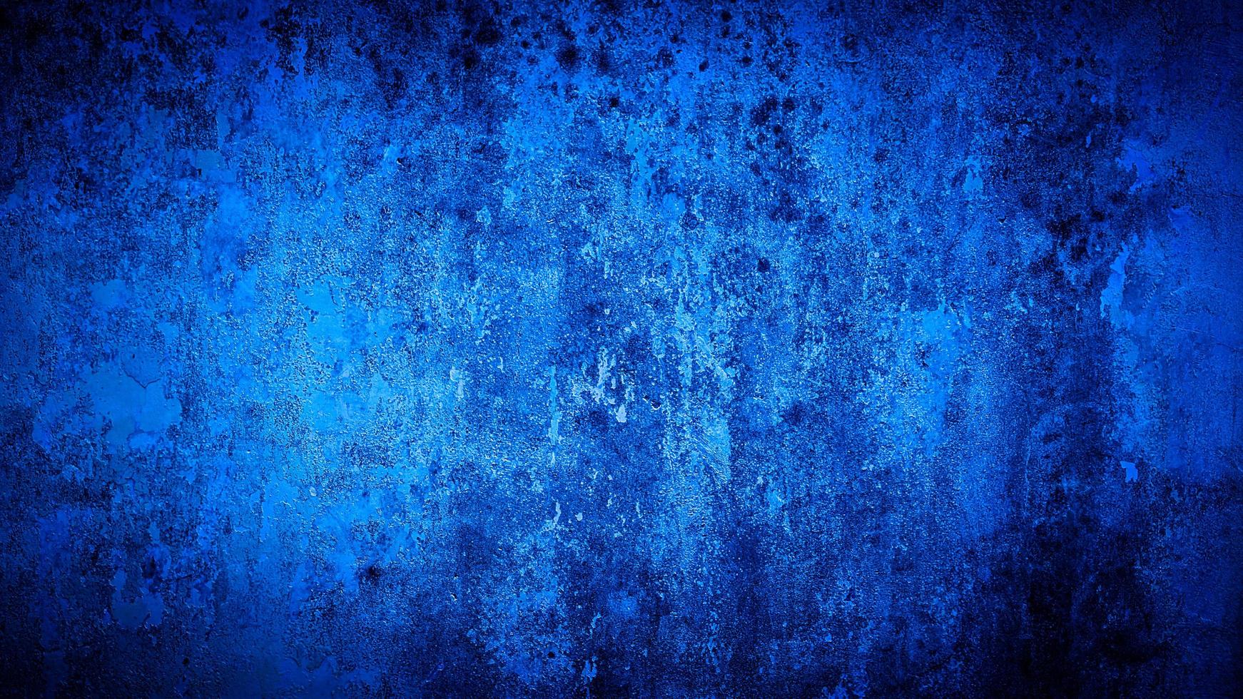 sfondo grunge di colore blu della parete foto