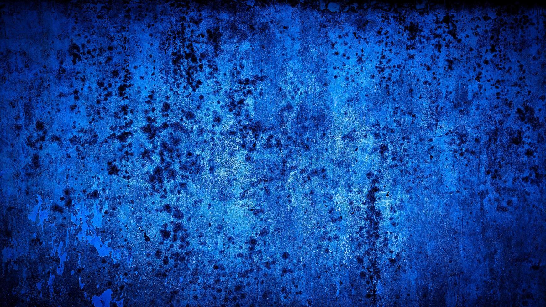 sfondo grunge di colore blu della parete foto