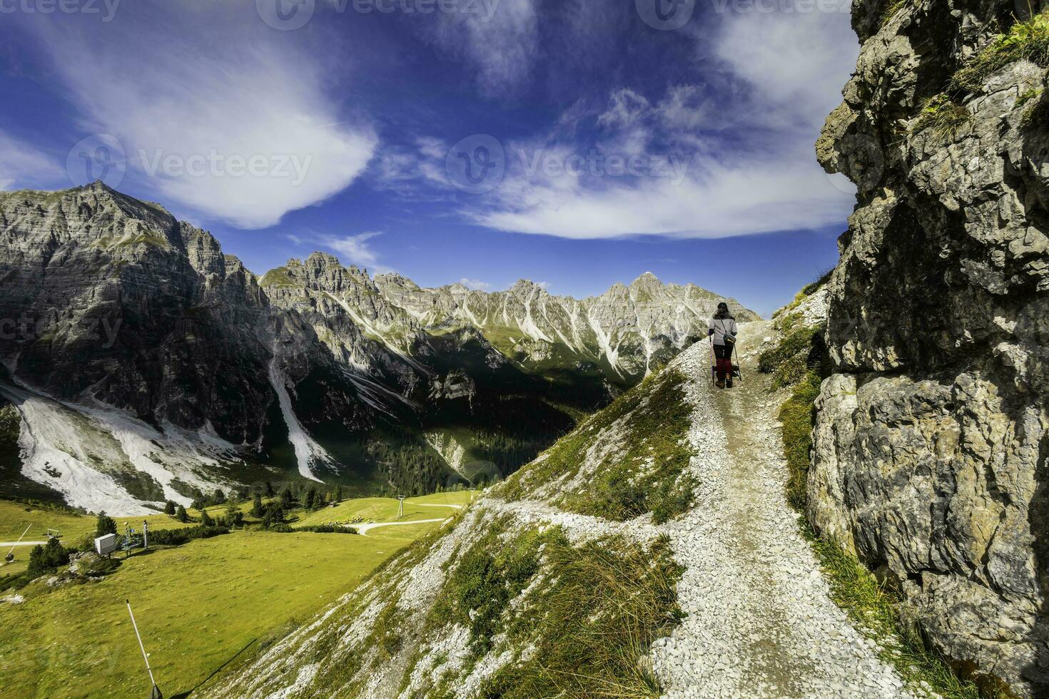 montagna paesaggio di il stubai Alpi foto