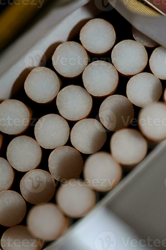 numero di sigarette isolato tabacco Pericolo vicino su smettere fumo cessazione sigaretta cattivo abitudine nicotina drogato grande dimensione alto qualità immediato stampe foto