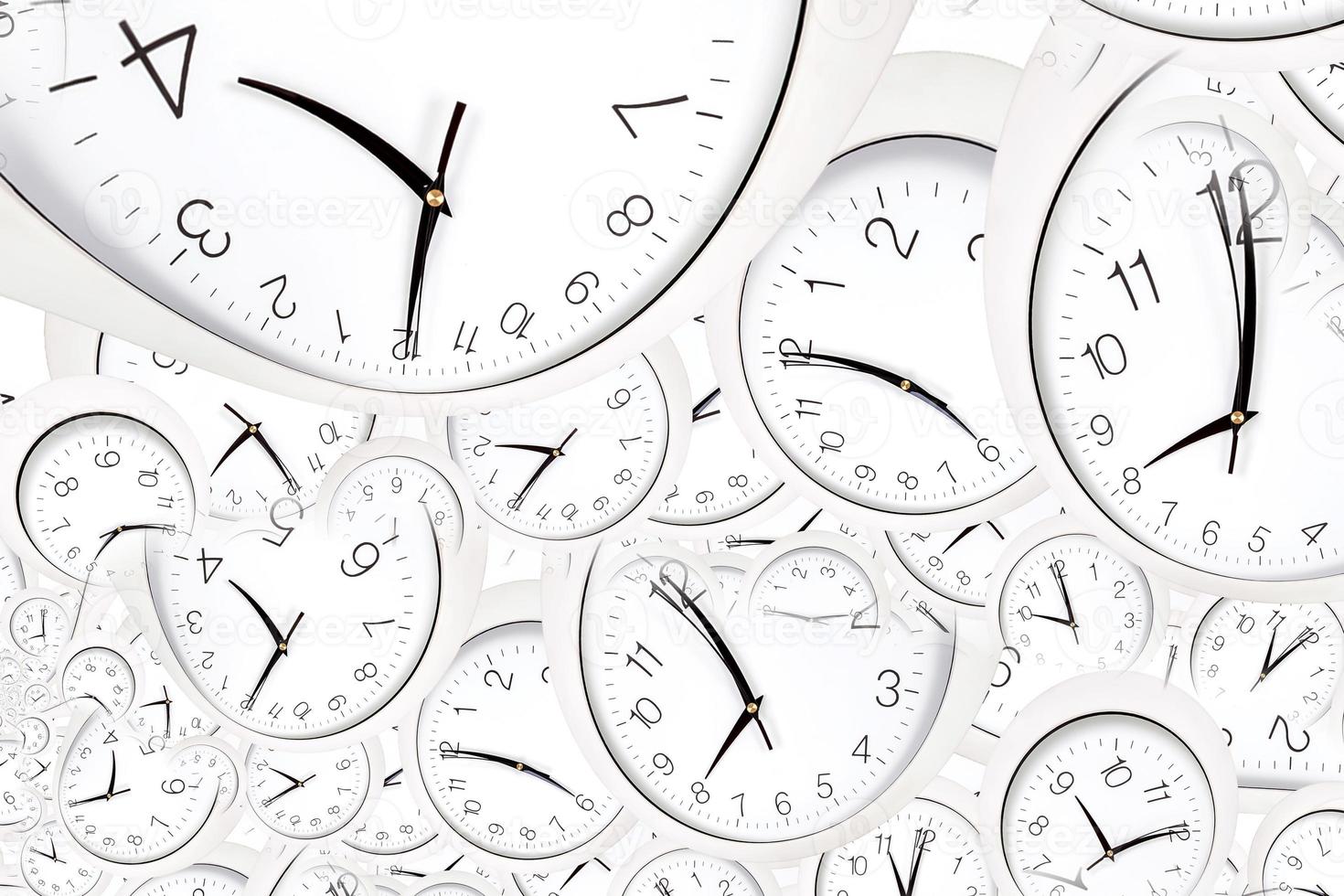 sfondo effetto droste con spirale di orologio infinita. disegno astratto per concetti legati al tempo. foto