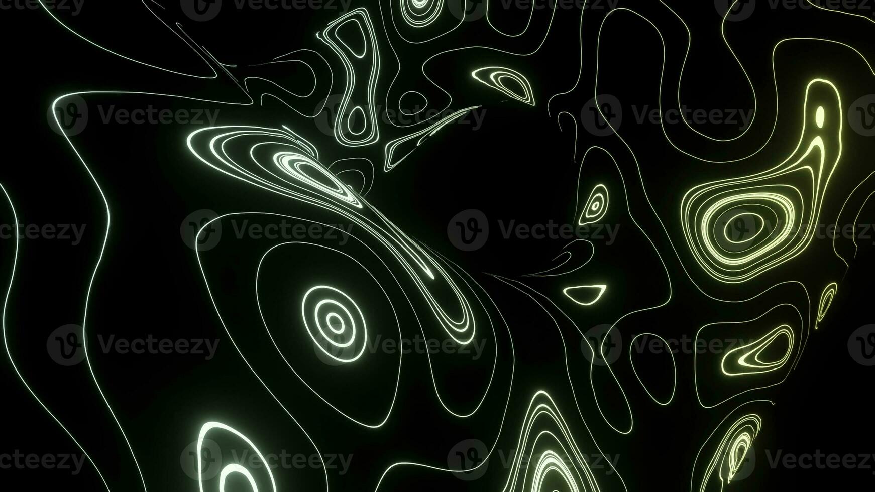 in movimento casuale ondulato struttura. design. psichedelico animato astratto forme su nero sfondo, tossico sostanza. foto