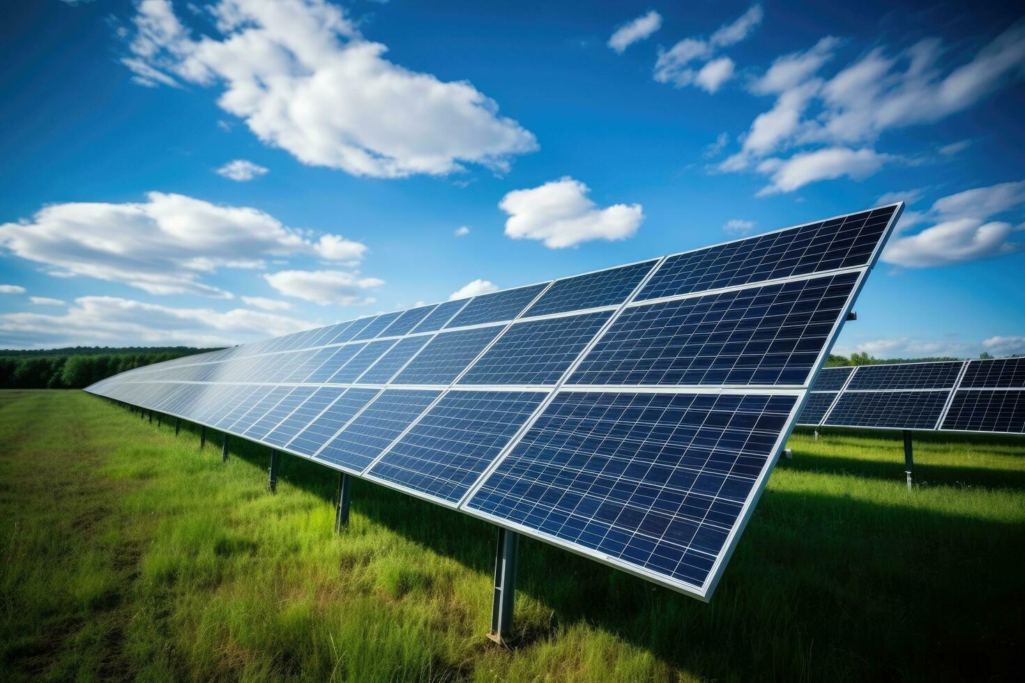 ai generato la creazione di sostenibile energia utilizzando solare pannelli e vento aziende agricole è impresa amichevole. il concetto di pulito e sostenibile sviluppo. generativo ai foto