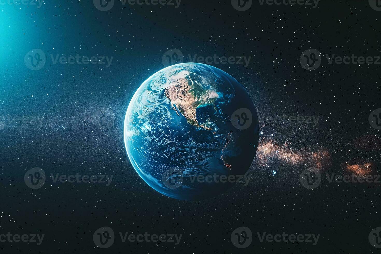 ai generato il pianeta terra Visualizza a partire dal spazio foto