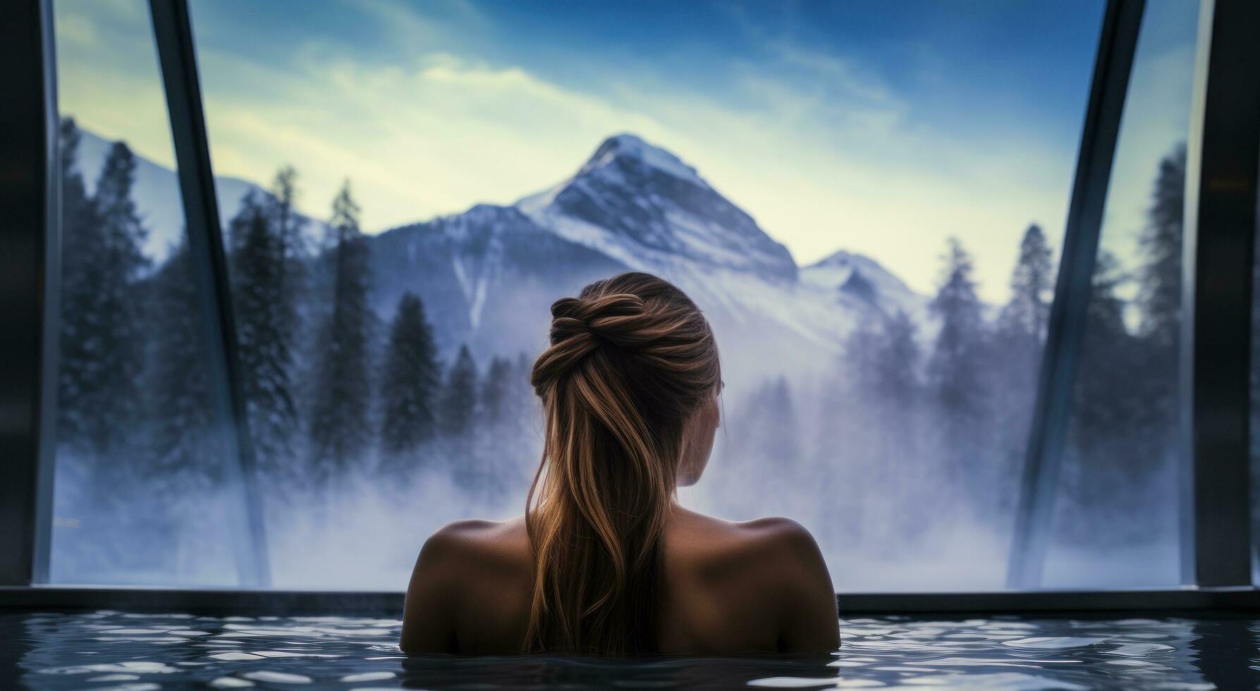 ai generato il migliore inverno terme e resort per donne foto