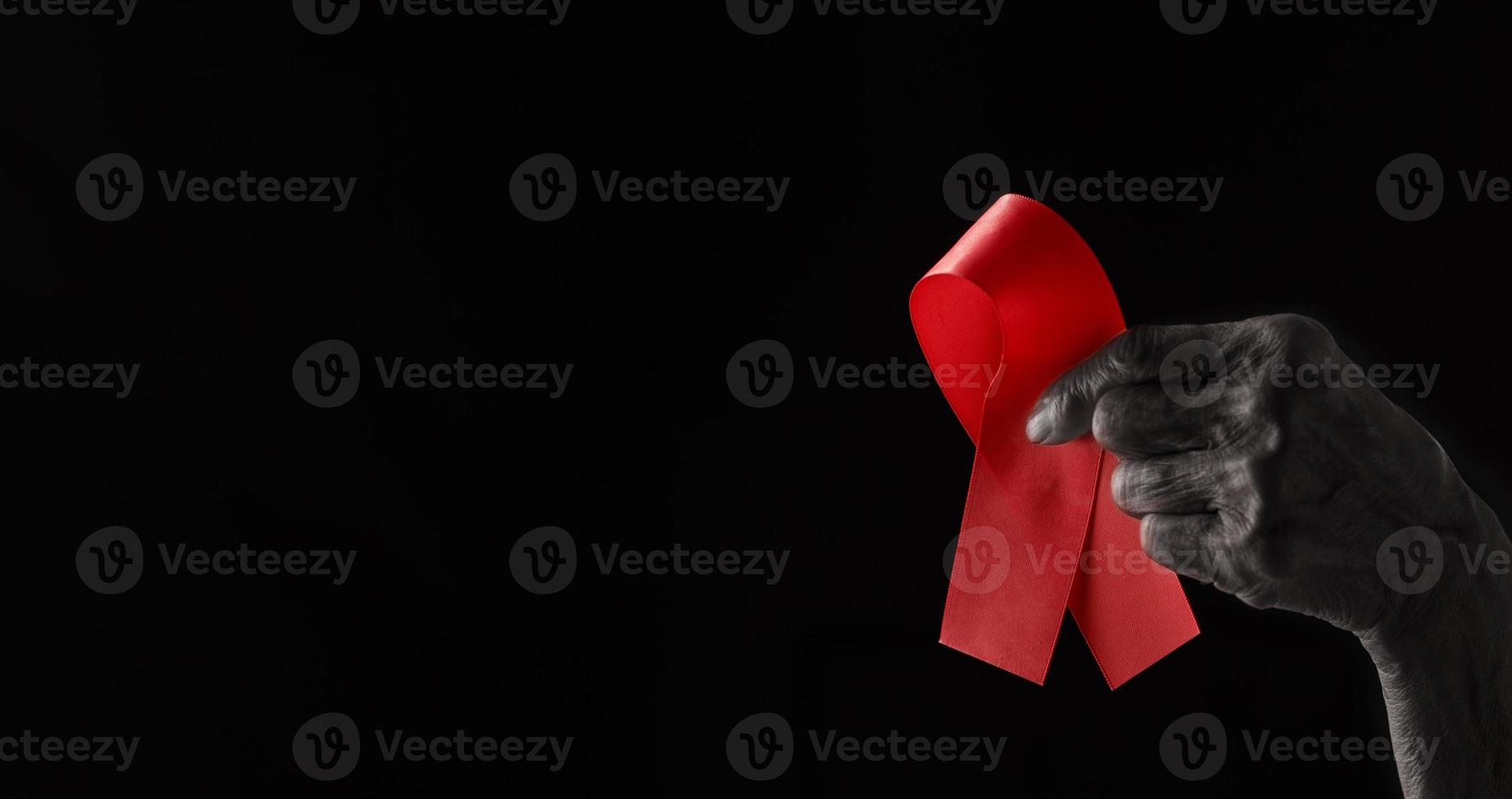 nastro di sensibilizzazione per la giornata mondiale dell'aids foto