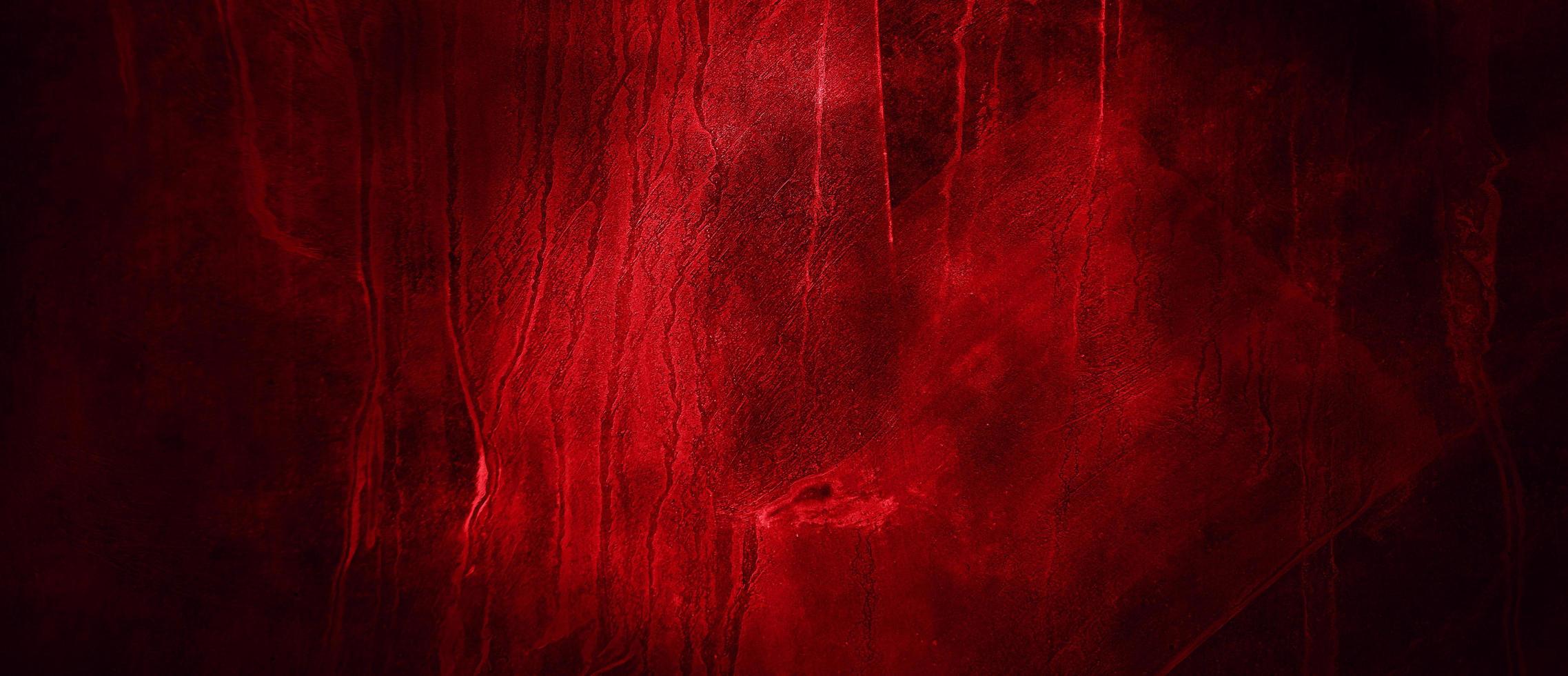 sfondo spaventoso horror rosso e nero. cemento rosso scuro grunge foto