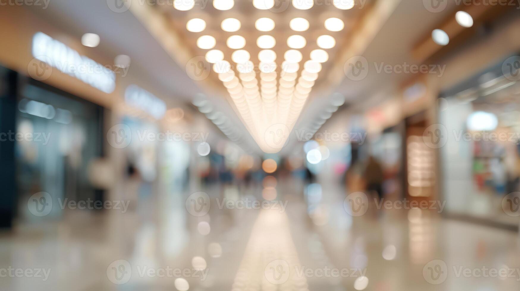 ai generato generativo ai, vuoto shopping centro commerciale come sfocato astratto sfondo foto