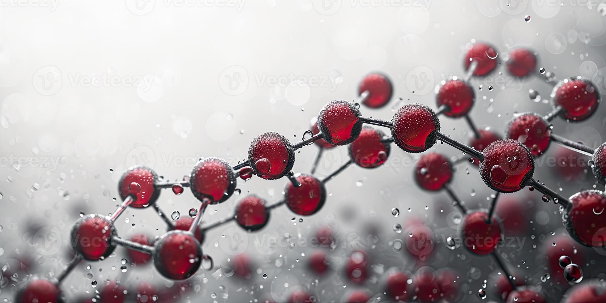 ai generato generativo ai, astratto molecolare forma, singolo amino acido molecola. chimica medicina formazione scolastica foto
