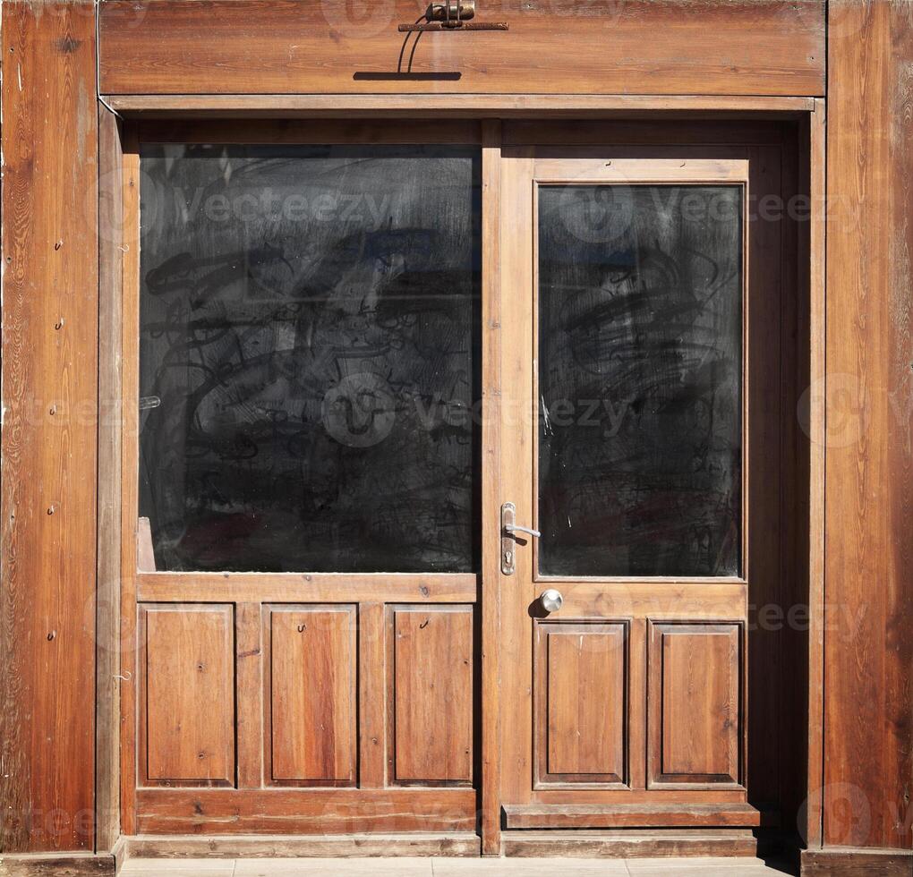 sfondo della porta di legno foto