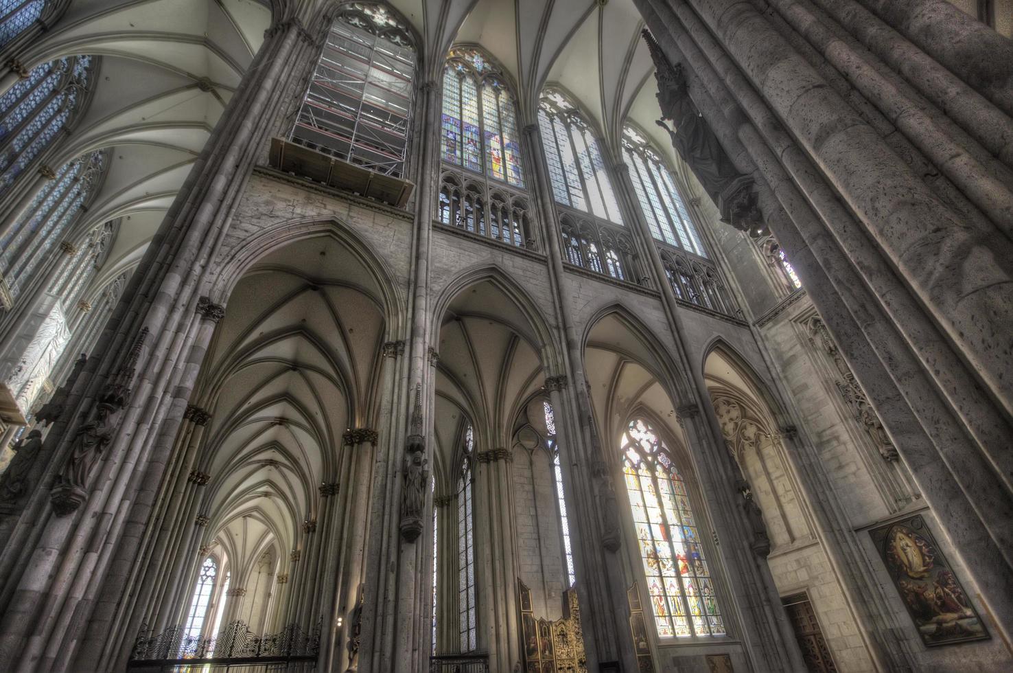 Colonia, Germania, 28 febbraio 2015 - dettaglio della cattedrale di Colonia in Germania. è sede dell'arcivescovo di Colonia e dell'amministrazione dell'arcidiocesi di Colonia. foto