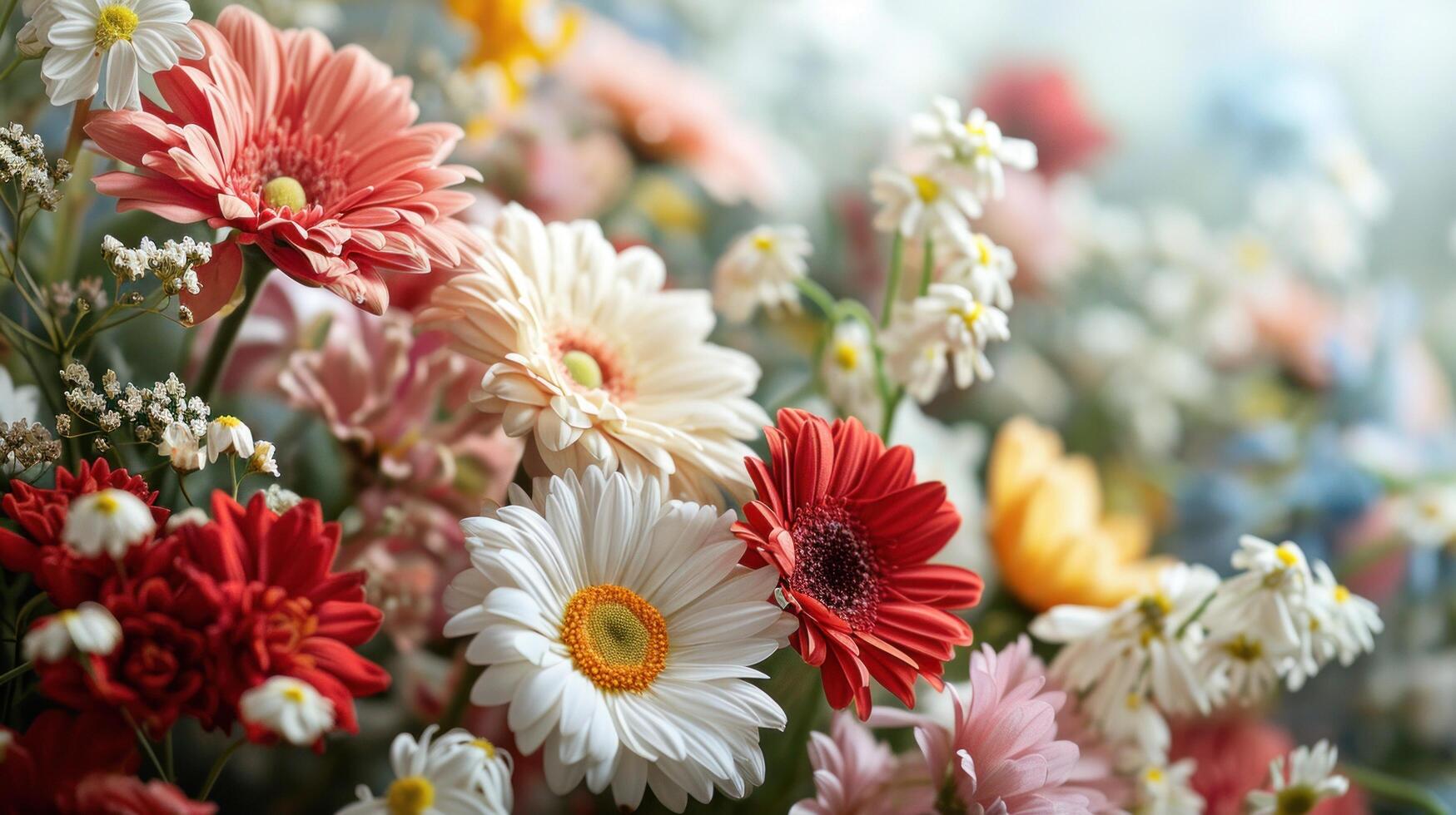 ai generato un' primavera vacanza scena con fresco fioriture foto