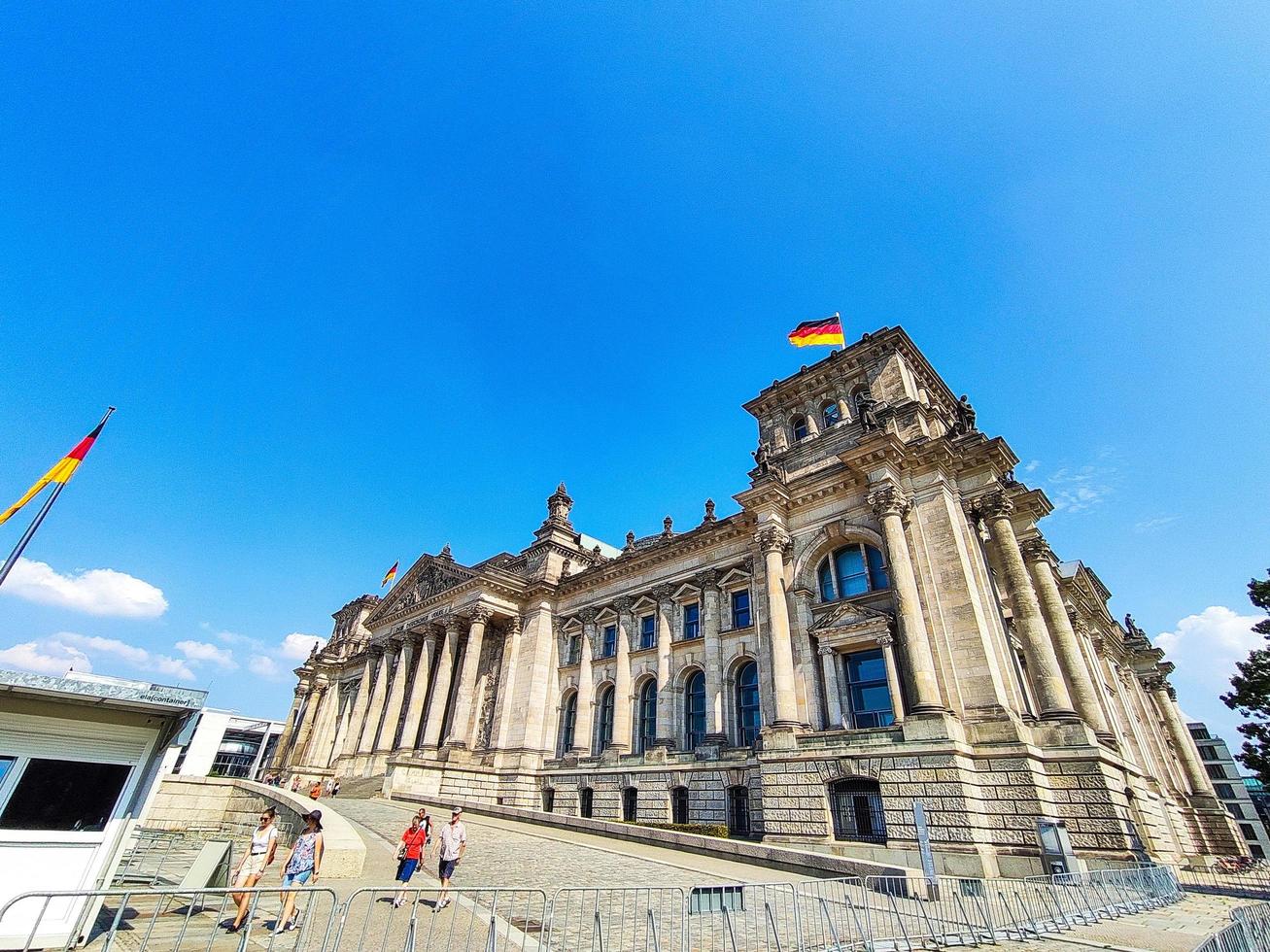 berlino 2019- edificio storico del reichstag foto