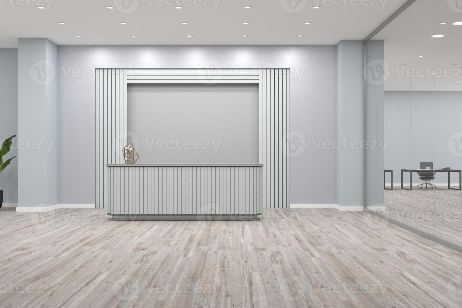 ufficio reception mockup interior design foto