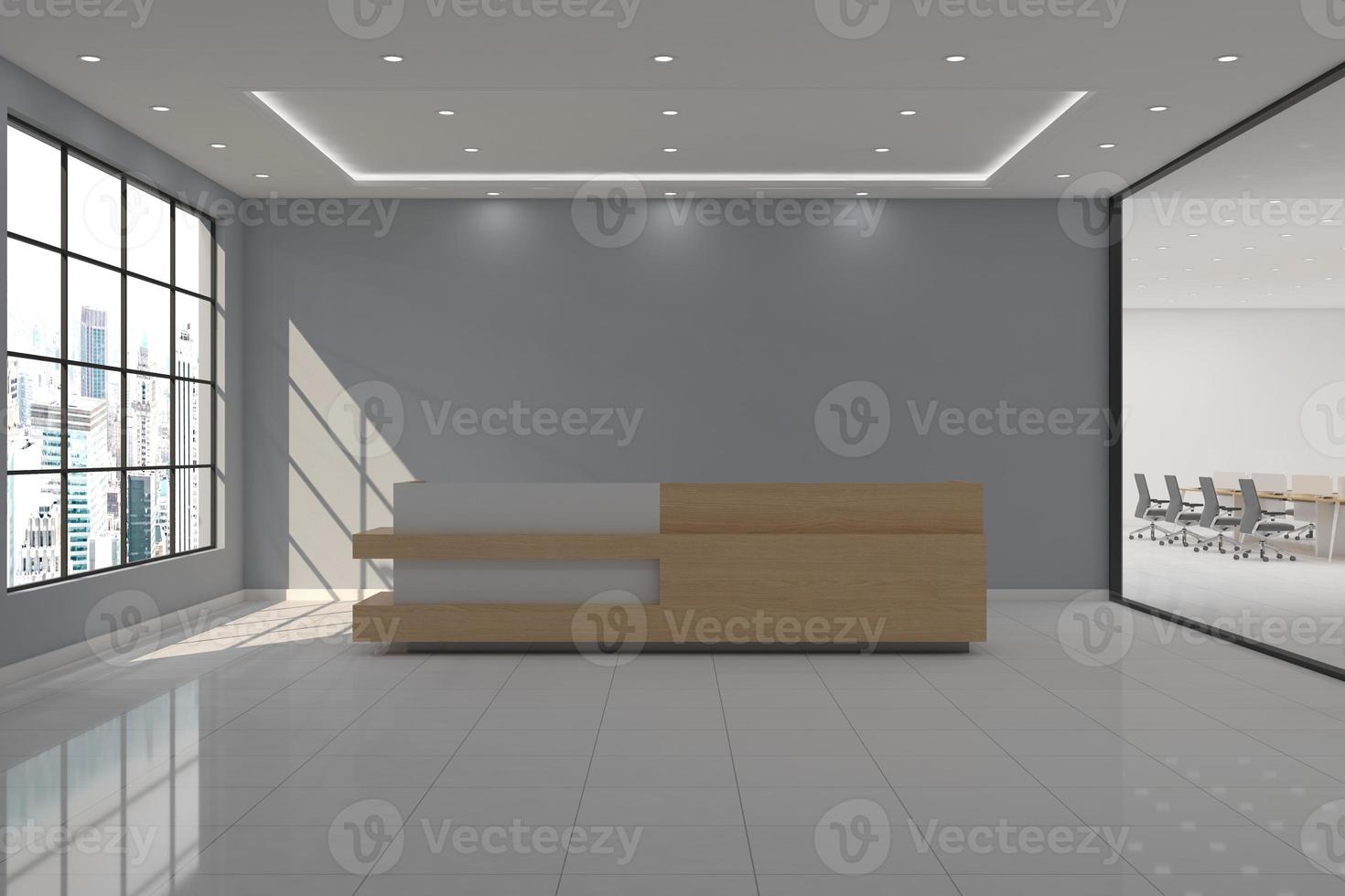 ufficio reception mockup interior design foto