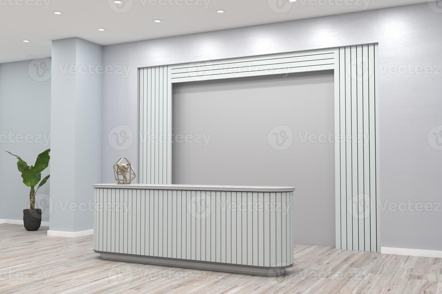 ufficio reception mockup interior design foto