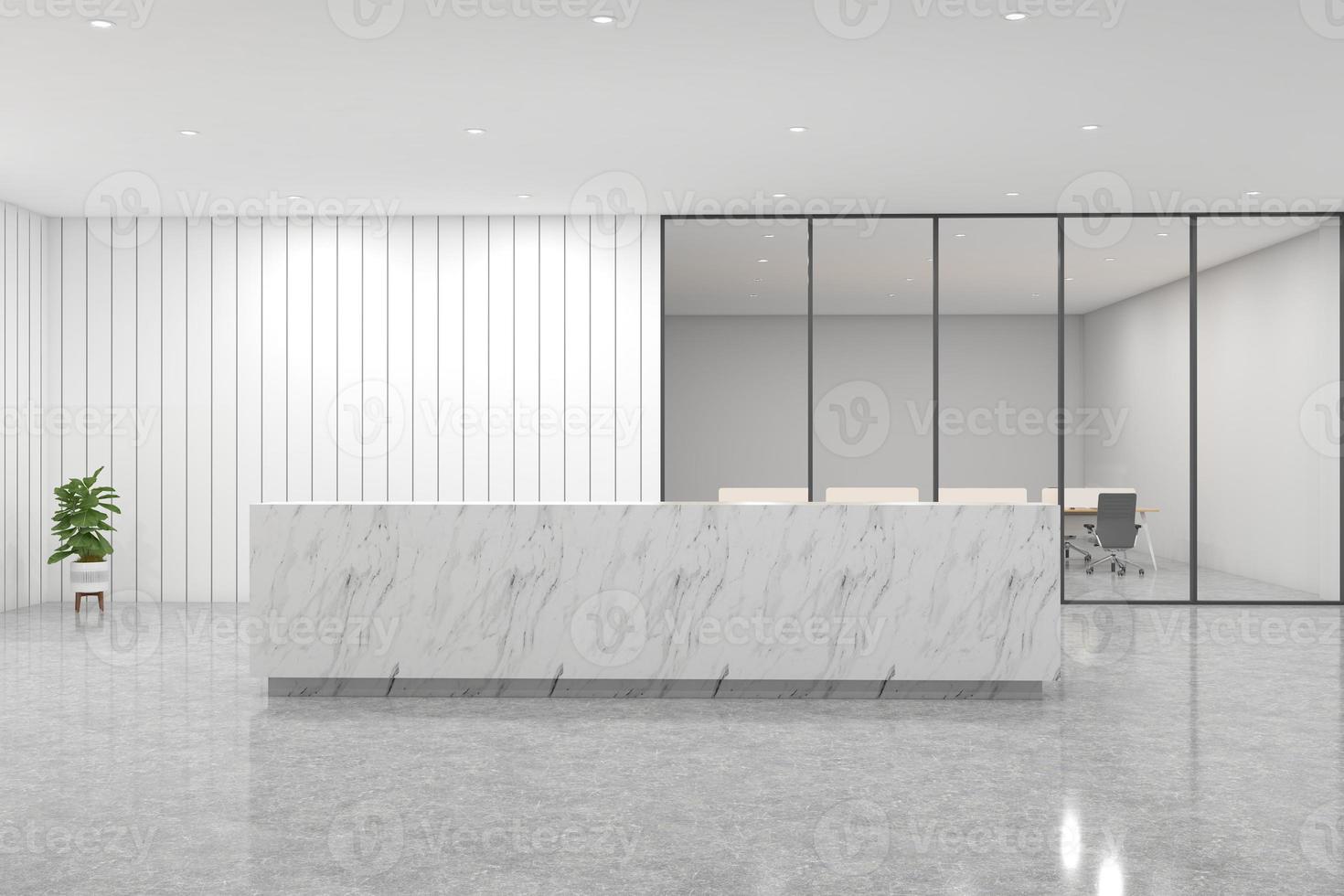 ufficio reception mockup interior design foto