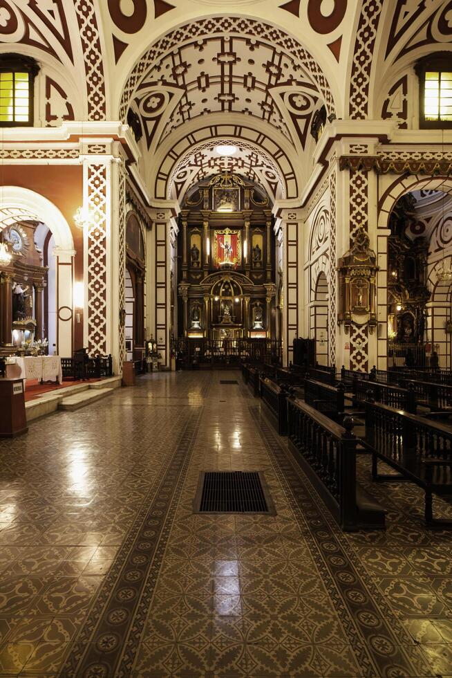 Lima, Perù, 2022 - basilica e convento di san Francisco di Lima, Lima, Perù foto