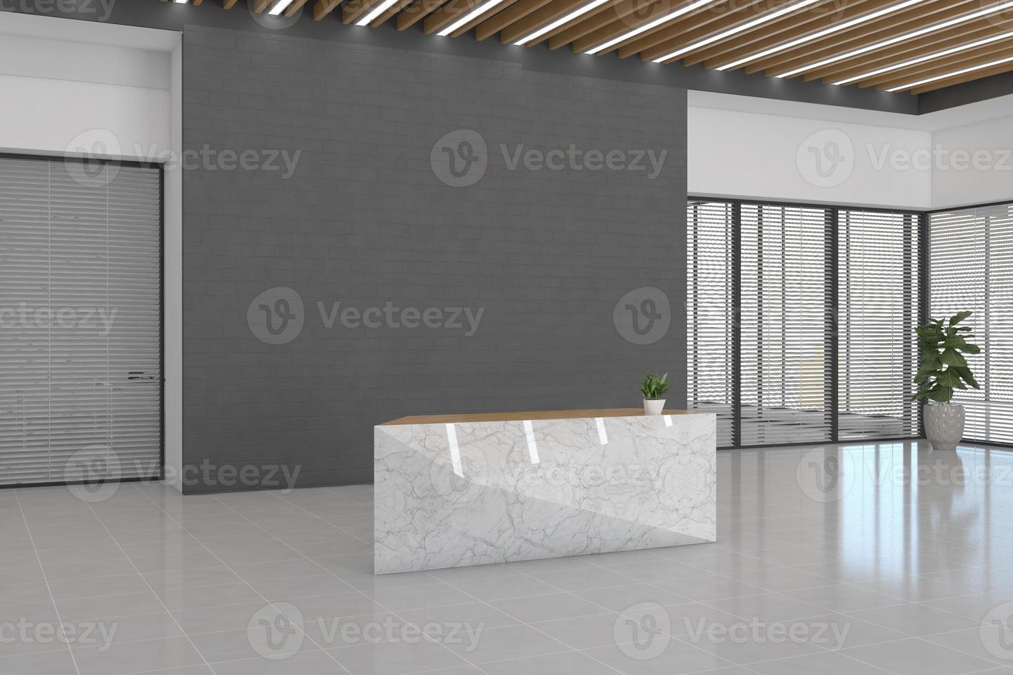 ufficio reception mockup interior design foto